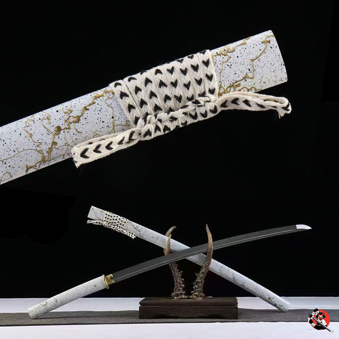 Ghost of Yotei Katana Gilded Night White - Limited Edition – Katana US
