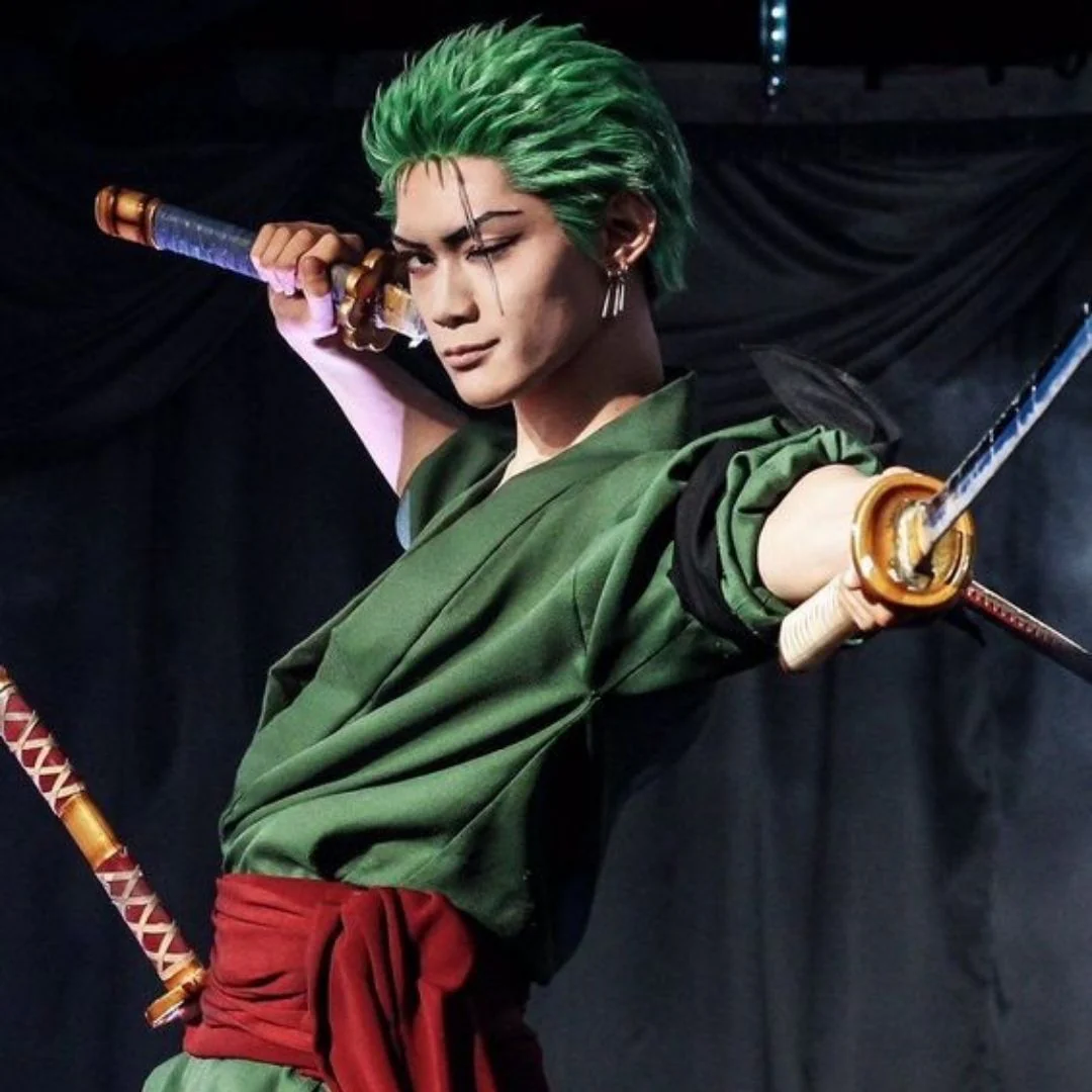 Roronoa Zoro Cosplay Costume Katana US