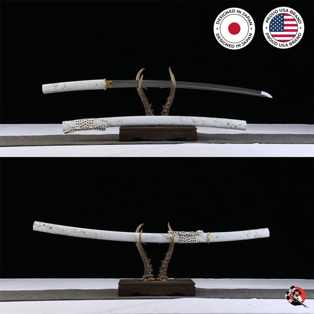 Ghost of Yotei Katana Gilded Night White - Limited Edition – Katana US