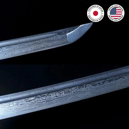Tanto Damascus Knife