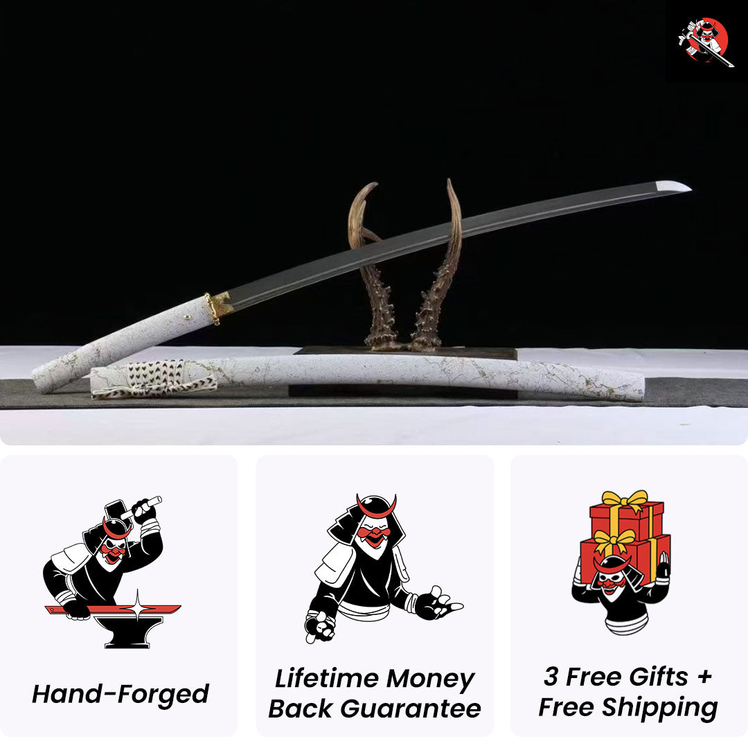 Ghost of Yotei Katana Gilded Night White - Limited Edition