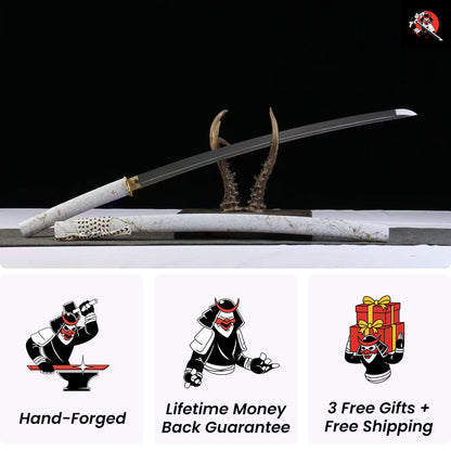 Ghost of Yotei Katana Gilded Night White - Limited Edition