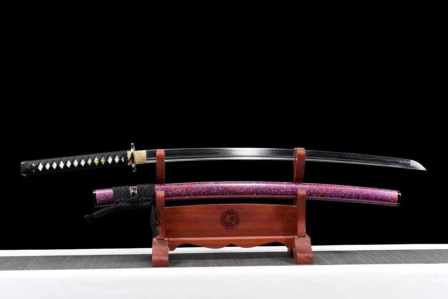       Katana-Tanto-Hinode-Acier-T10-Hamon-Veritable