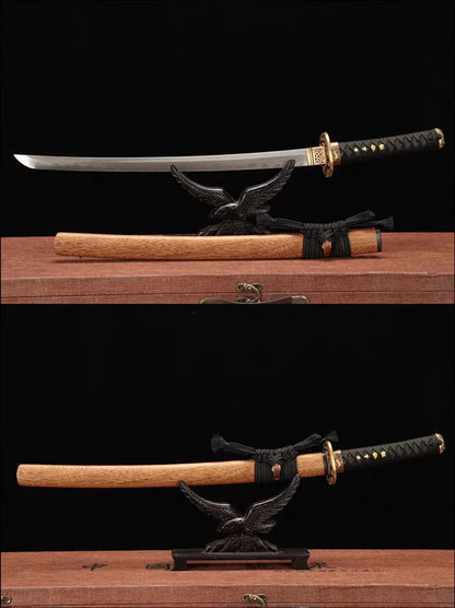 Pack-Wakizashi-Nomu-Acier-Damas-Hamon-Veritable