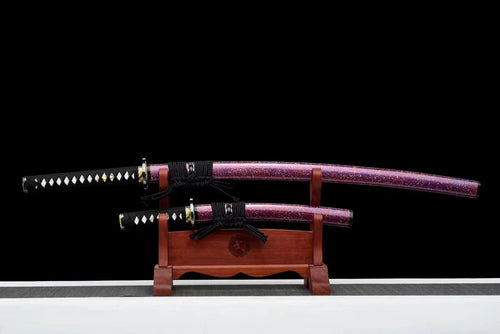       Saya-Katana-Tanto-Hinode-Acier-T10-Hamon-Veritable