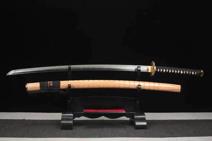 Katana-Aigle-Royal-Acier-T10-Hamon-Veritable