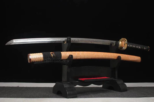 Katana-Japonais-Aigle-Royal-Acier-T10-Hamon-Veritable