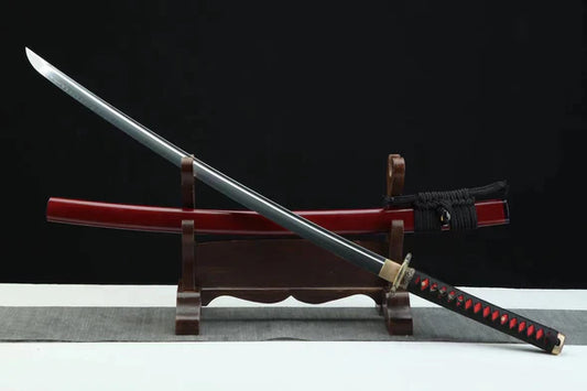 Katana-Japonais-Feu-des-Enfers-Acier-T10-Hamon-Veritable