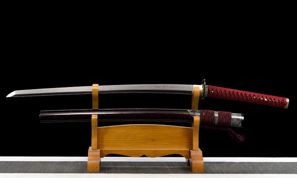 Katana-Maitre-des-Dragons-Acier-T10-Hamon-Veritable