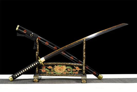 Katana-Shusui-Zoro-Acier-T10-Hamon-Veritable