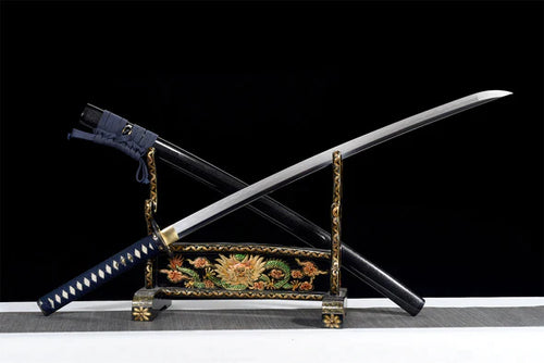 Katana-Uesugi-Kenshin-Acier-T10-Hamon-Veritable