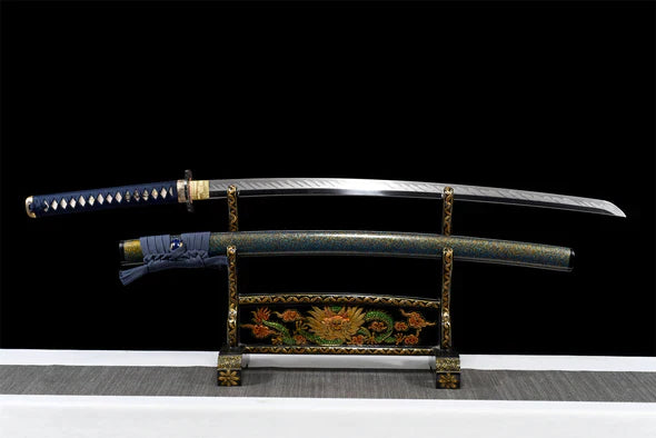 Sabre-Shimazu-Yoshihisa-Acier-T10-Hamon-Veritable