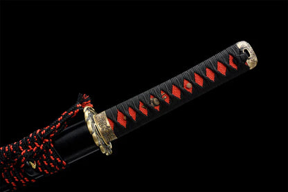 Tsuka-Wakizashi-Kusari-Acier-Damas