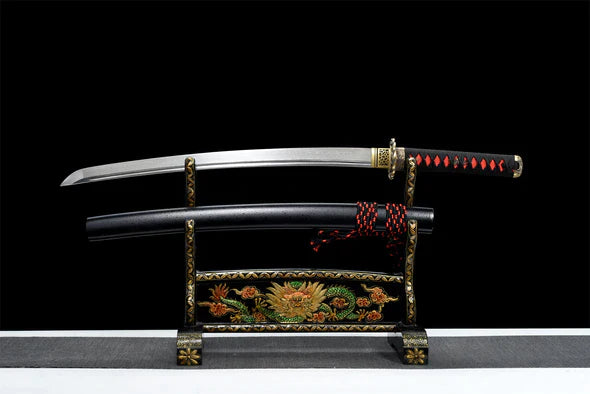 Wakizashi-Kusari-Acier-Damas