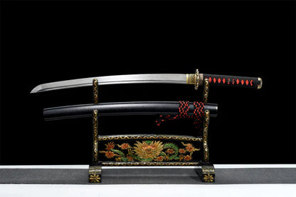 Wakizashi-Kusari-Acier-Damas